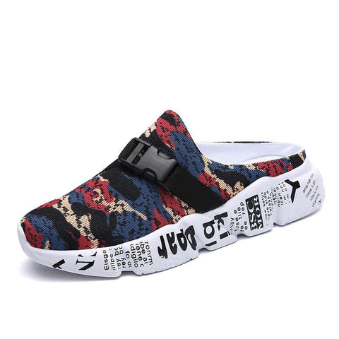 Summer Breathable Outdoor Mens Half Slippers Camo-BS01576-Veeddydropshipping