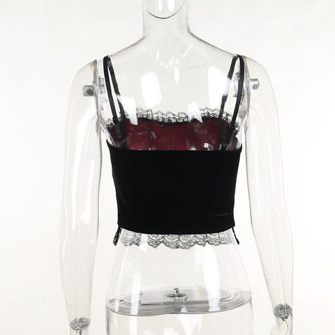 Women Lace Tanks Tops Lace Full Cup Padded Underwear-WF00328-Veeddydropshipping