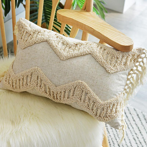 Fringed Suede Pillowcase Bohemian Style Ring Velvet-HA00546-Veeddydropshipping