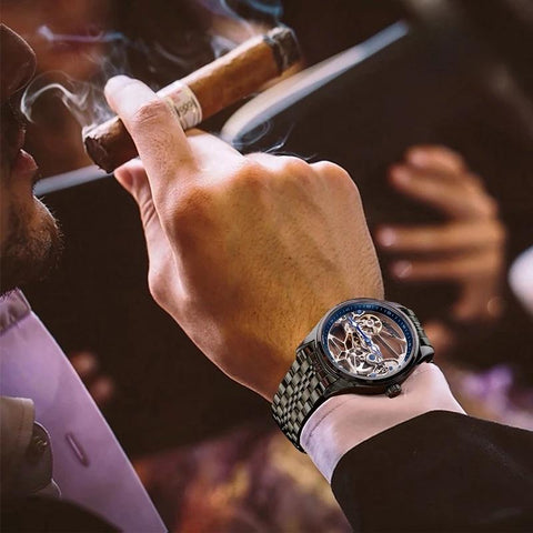Skeleton Mechanical Watch Brand Luxury Steampunk-JW00625-Veeddydropshipping