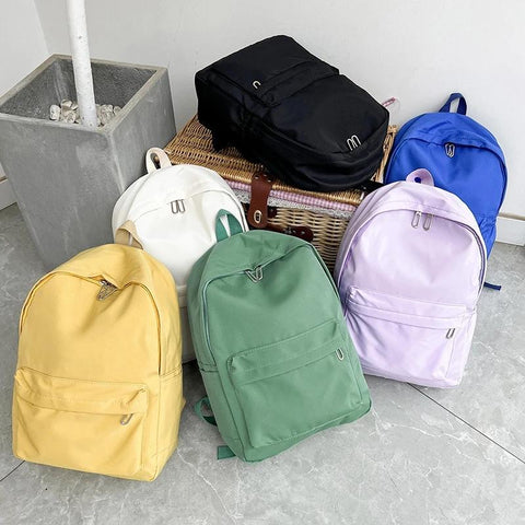 Waterproof  Nylon Backpacks Female Schoolbag Travel Bag For-BS00045-Veeddydropshipping
