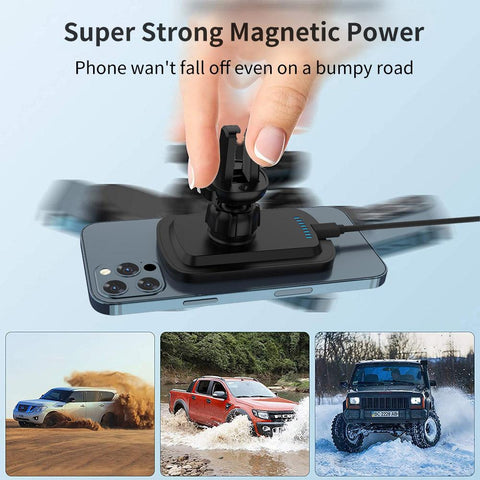 15W Fast Wireless Car Charger Mount Stand Automatic Air Vent-Veeddydropshipping