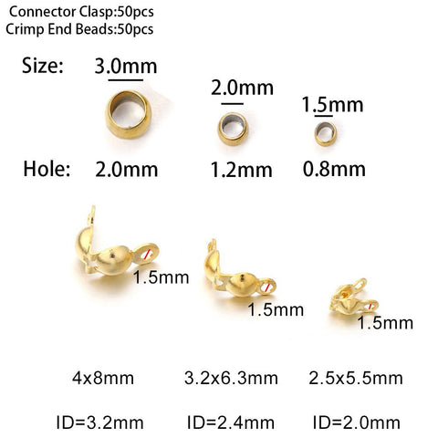 Steel Necklace Chain Beads Findings For DIY Jewelry -JW01593-Veeddydropshipping