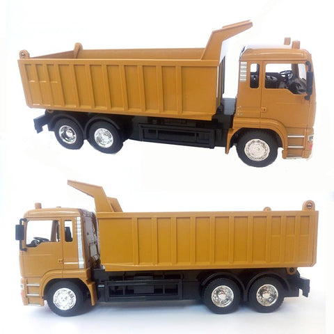 RC Car Dump Truck Toys Kids Boys Xmas Birthday Gifts Yellow Color RC Engineering-TB01424-Veeddydropshipping