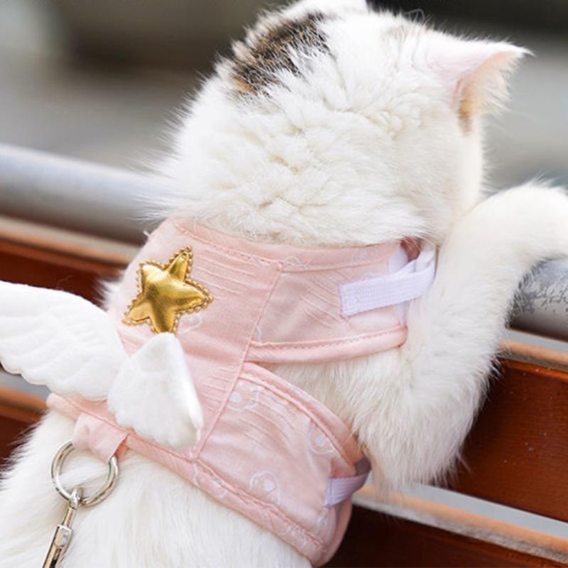 Cat Dog Harness Necklace Leash Collar-HA01981-Veeddydropshipping