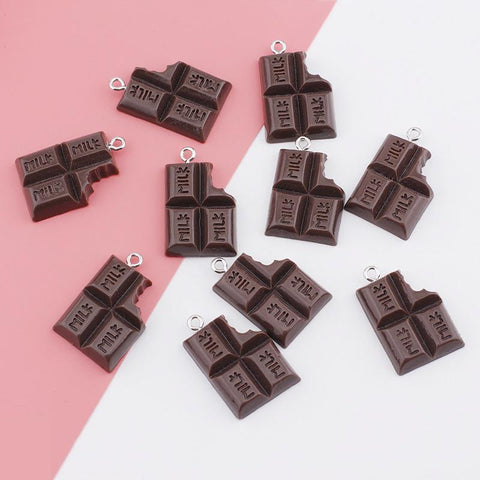 Chocolate Milk Resin Charms Pendants for DIY Jewelry Making Earring -JW01637-Veeddydropshipping