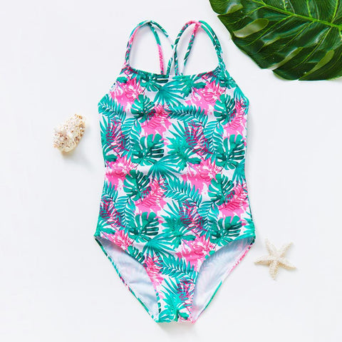 2022 New Girls Swimsuit One Piece Girls Swimswear Tie Dye Swimwear Large -OS00171-Veeddydropshipping