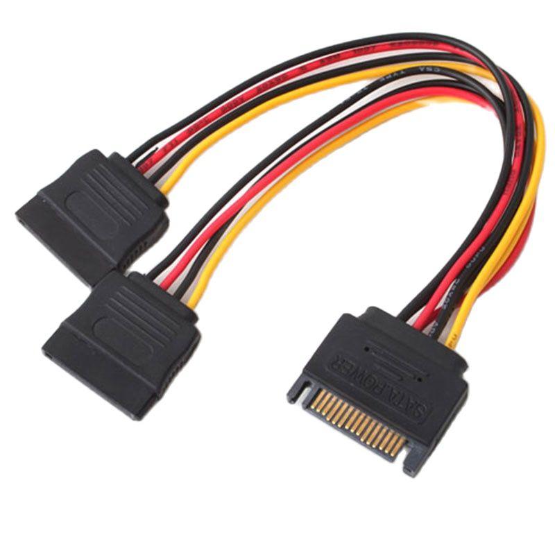 SATA II Hard Disk Power 15Pin SATA Male To 2 Female 15Pin -CE00020-Veeddydropshipping