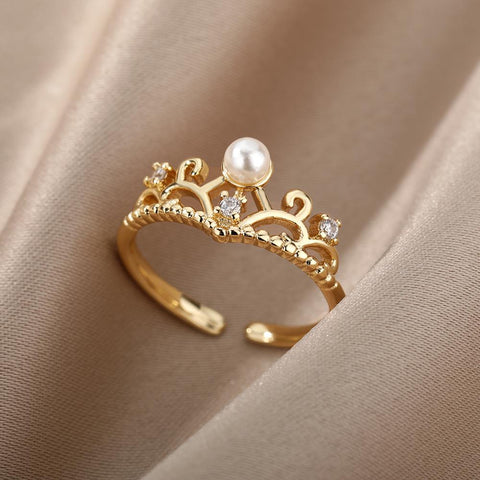 Lucky Eye Rings For Women Opening Adjustable Stainless Steel Ring -JW01392-Veeddydropshipping