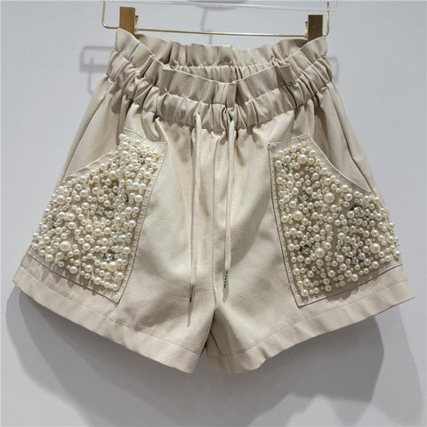 European Style black Shorts Women-WF00671-Veeddydropshipping