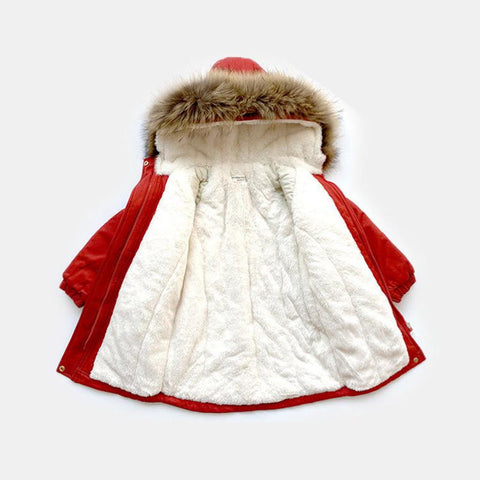 Girls Warm Coat Winter Outerwear Kid Outdoor Clothes-Veeddydropshipping