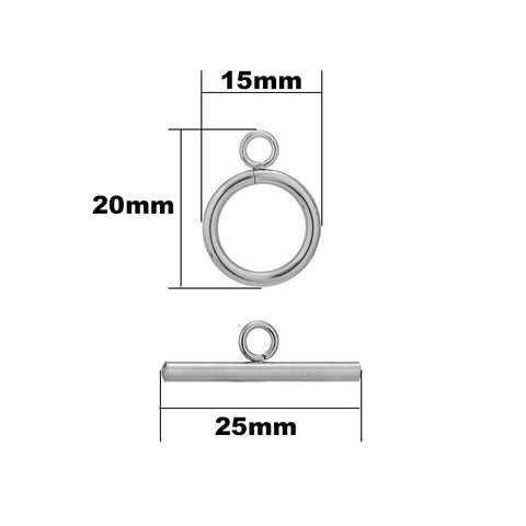 Stainless Steels Buckle  DIY Bracelet Necklace Jewelry  -JW01636-Veeddydropshipping