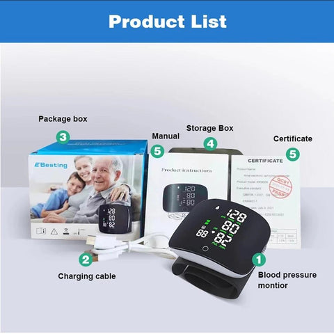 Rechargeable Tonometer Medical Blood Pressure Monitor-BH00783-Veeddydropshipping