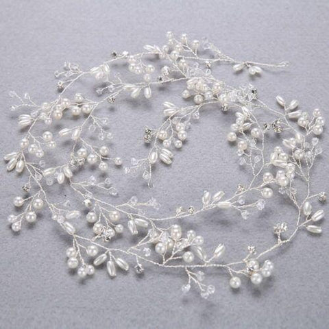 Wedding Hair Vine Crystal Bridal Accessories-WF01092-Veeddydropshipping