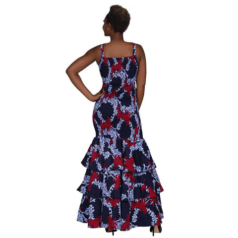 Plus Size Ladies Sleevess Evening Dresses-WF01515-Veeddydropshipping