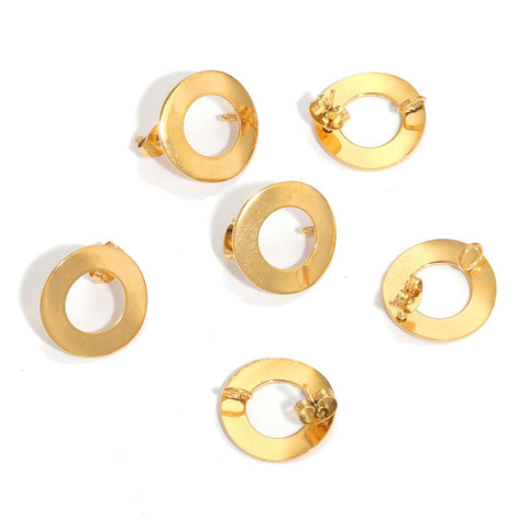 Handmade Stainless Steel  Connectors Earring Jewelry Making Findings-JW01557-Veeddydropshipping