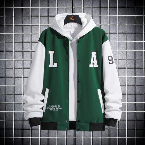 Colorblock Bomber Jacket Without Tee-Veeddydropshipping