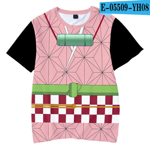 Kids 3T to 14T T Shirt Demon Slayer tshirt Kamado Tanjirou Nezuko Top-TB01165-Veeddydropshipping