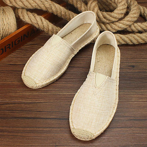 Breathable  Casual Shoes Slip-On Hemp Shoes Graffiti-BS01349-Veeddydropshipping