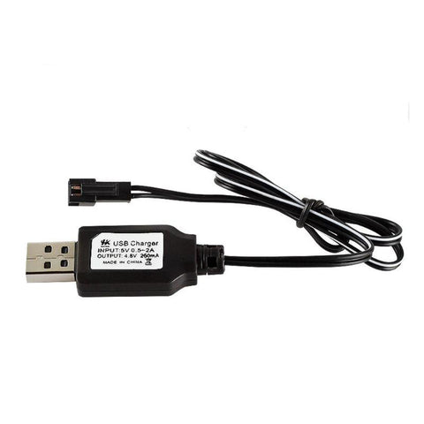Ni-Cd Ni-Mh Battery Pack USB Charging Cable SM 2P Plug for RC Excavator RC Cars-PA00044-Veeddydropshipping