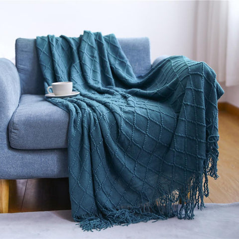 Nordic Knitted Throw Thread Blankets-HA00446-Veeddydropshipping