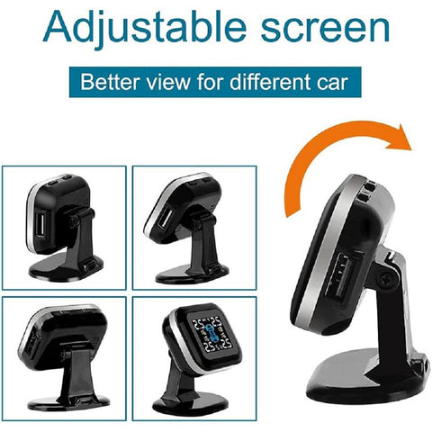 Smart Car TPMS Tire Pressure Monitoring System Digital TMPS LCD Display-AM00158-Veeddydropshipping