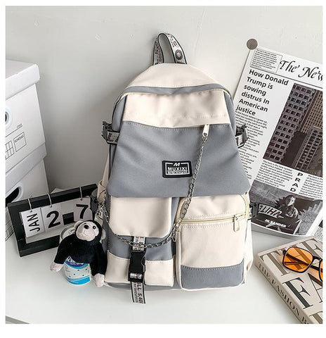 Style High School Student Backpack Large Capacity Boy and-BS00310-Veeddydropshipping