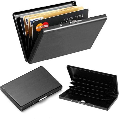 Stainless Metal Card Holder Wallet RFID-MF00822-Veeddydropshipping