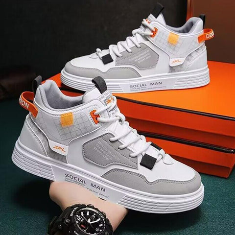 Men Trend Korean Version Lace Up Student Casual Shoes-BS01351-Veeddydropshipping