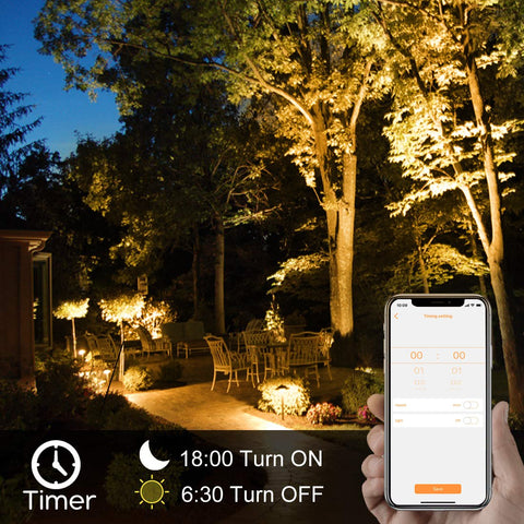 RGB LED Floodlight 30W Bluetooth Outdoor Smart Flood Light 110V 220V-TI00878-Veeddydropshipping