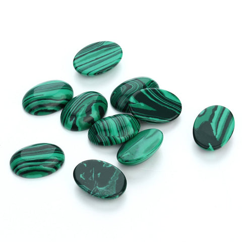 Natural Stone Oval Flat Back Cameo Cabochon Spacers For Jewelri Making-JW01597-Veeddydropshipping