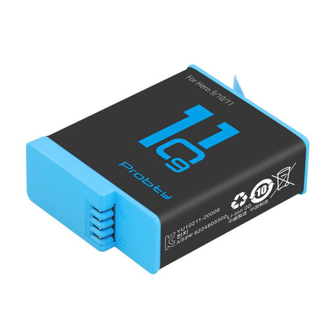 For GoPro Hero 10 Hero 11 1850 mAh Battery 3 card slot LED light battery -CE00368-Veeddydropshipping