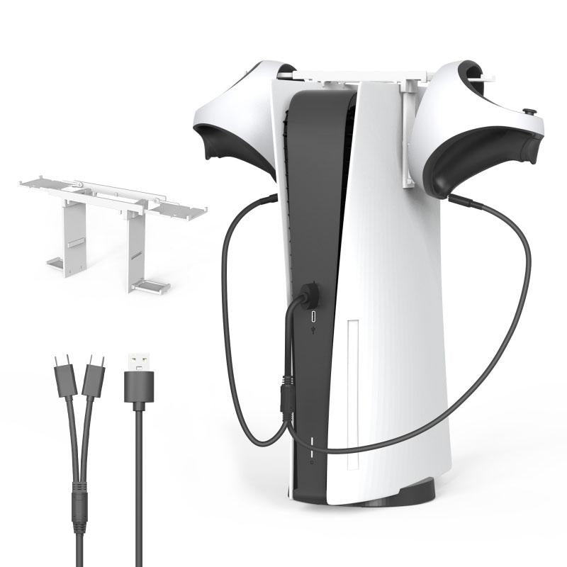 For PS5 handle pole type bracket 1/2 charging cable set wireless handle/headset -CE01159-Veeddydropshipping