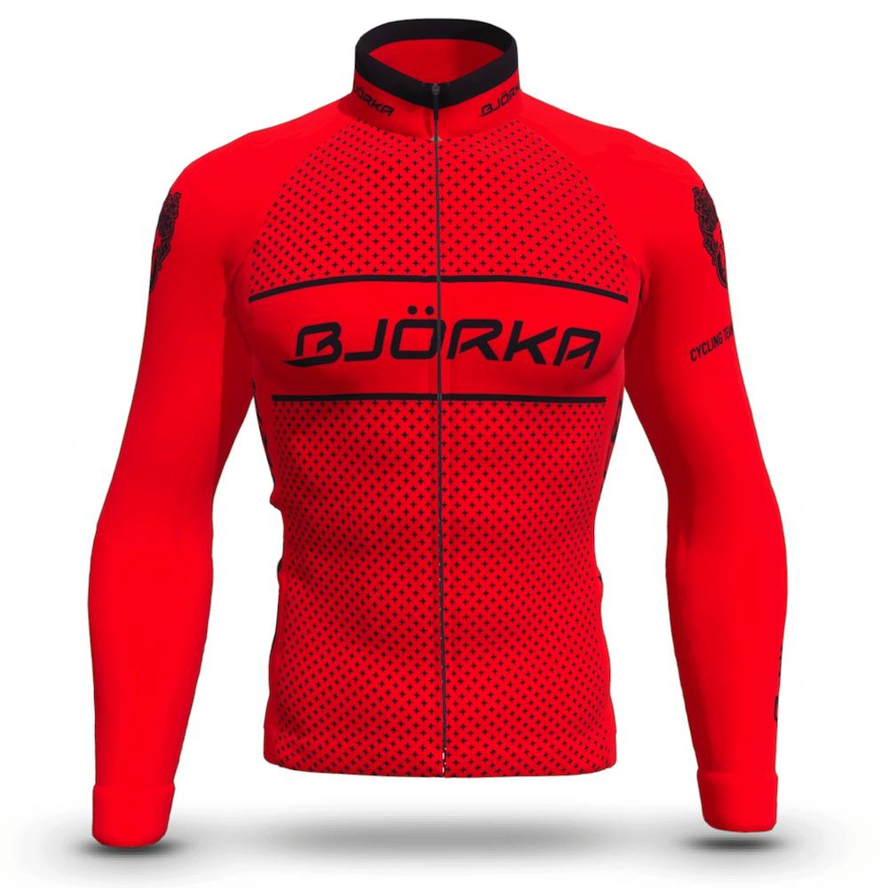 Men Winter Cycling Jersey Hot Jacket Long Sleeve Maillot Ciclismo Homme MTB Bike-OS01088-Veeddydropshipping