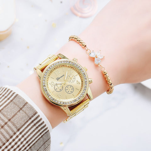 Fashion Bracelet Set  Wristwatches Steel  Quartz Watch-JW01059-Veeddydropshipping