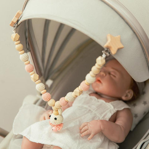 0 -12 Months Kids Toys Baby Stroller Toys Crochet Animal Rattle Mobiles Elephant-TB00505-Veeddydropshipping