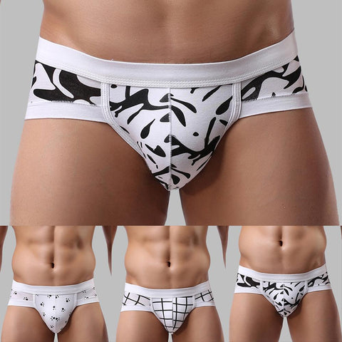 Convex Pouch Shorts Soft Breathable Stretch Briefs Low Waist Underpants-MF01654-Veeddydropshipping