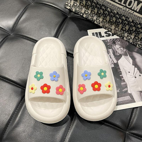 Slide Flower Series Flip Flops Indoor Bathroom Non-slip-BS01128-Veeddydropshipping