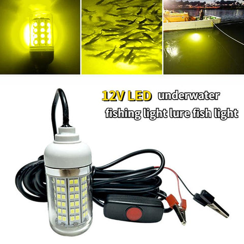 12V LED Fishing Light 100W Ip68 Lure Fish Finder Lamp 108 leds 2835SMD-TI00958-Veeddydropshipping
