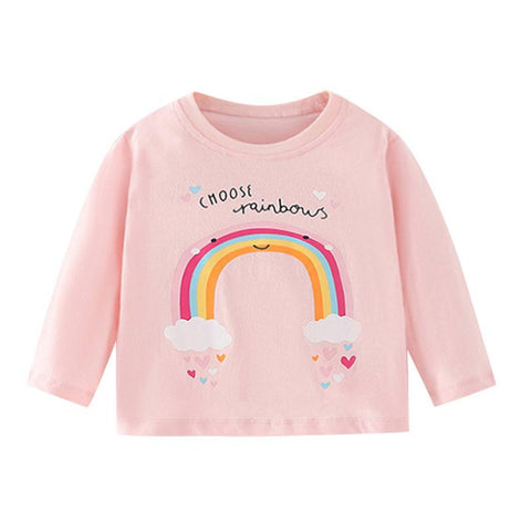 Little maven Baby Girls T-shirt Long Sleeves Cotton Soft Autumn Clothes-TB00946-Veeddydropshipping