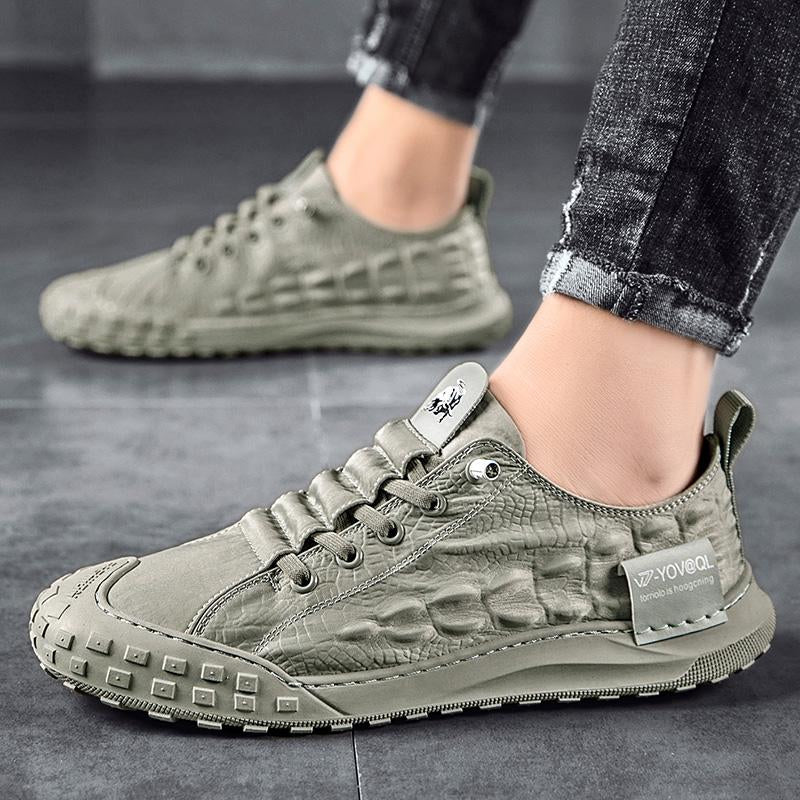 Pattern Ice Silk Cloth Casual Shoes Men&#39;s Sneakers Tenis-BS01348-Veeddydropshipping