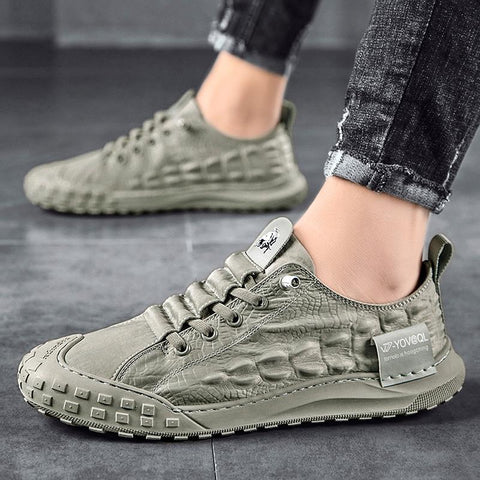 Pattern Ice Silk Cloth Casual Shoes Men&#39;s Sneakers Tenis-BS01348-Veeddydropshipping