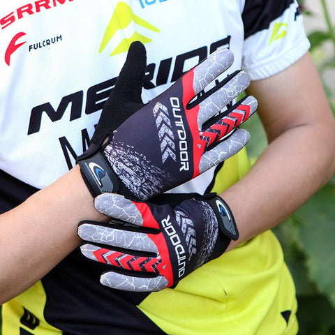 MTB Bike Bicycle Gloves Cycling Full Finger Glove Motorcycle Gloves Men Women -OS01132-Veeddydropshipping