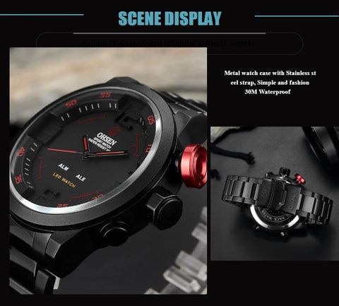 Digital Quartz Men Business Wristwatches White -JW00749-Veeddydropshipping