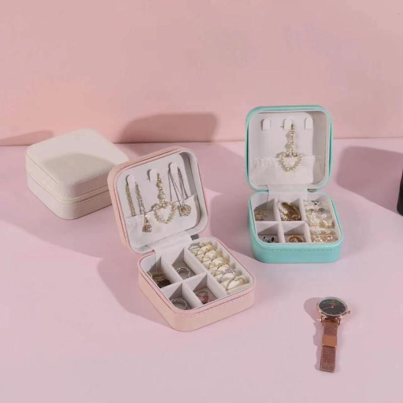Mini Jewelry Box PU Leather Organizer-HA00781-Veeddydropshipping
