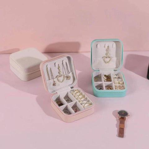 Mini Jewelry Box PU Leather Organizer-HA00781-Veeddydropshipping