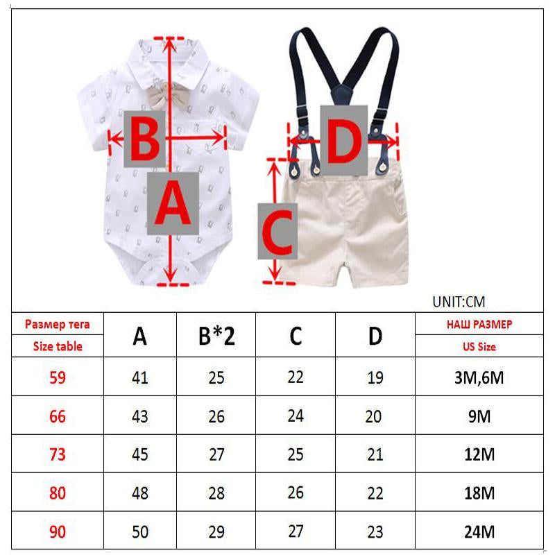 Newborn Boy Clothing Outfit Suit Baby Party Short Bowknot Hat-Veeddydropshipping-6