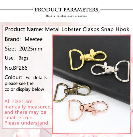 Metal Lobster Clasp Clip Snap Hook Swivel Bag Buckles-HA00140-Veeddydropshipping