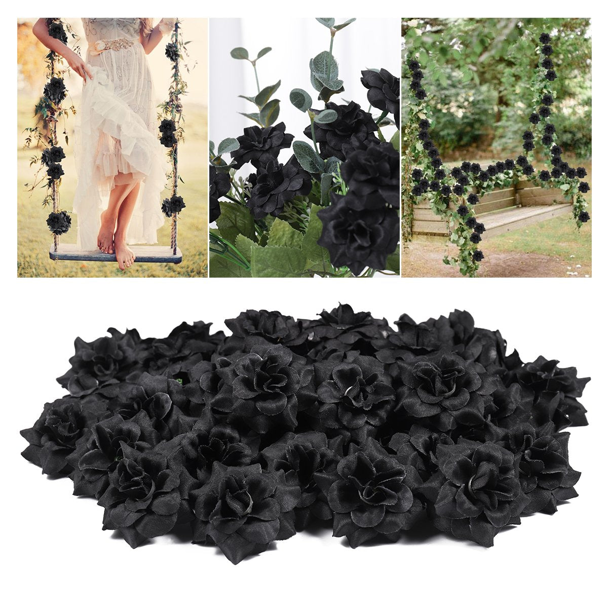 Fake Flowers Rose Flower for Wedding Silk-HA00750-Veeddydropshipping