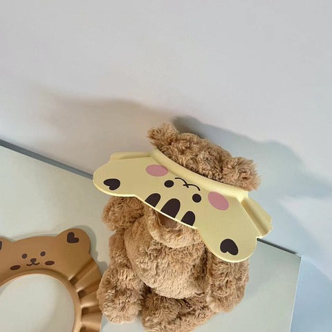 Adjustable Baby Bath Shower Shampoo Cap Cartoon Bear Hair Wash-TB00728-Veeddydropshipping